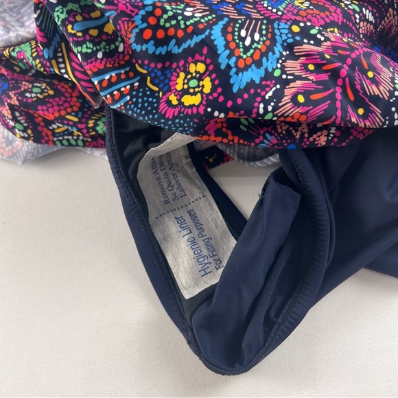 NWT Swim Solutions Womens Floral Tummy Control Tankini Swimsuit - Picture 6 of 9